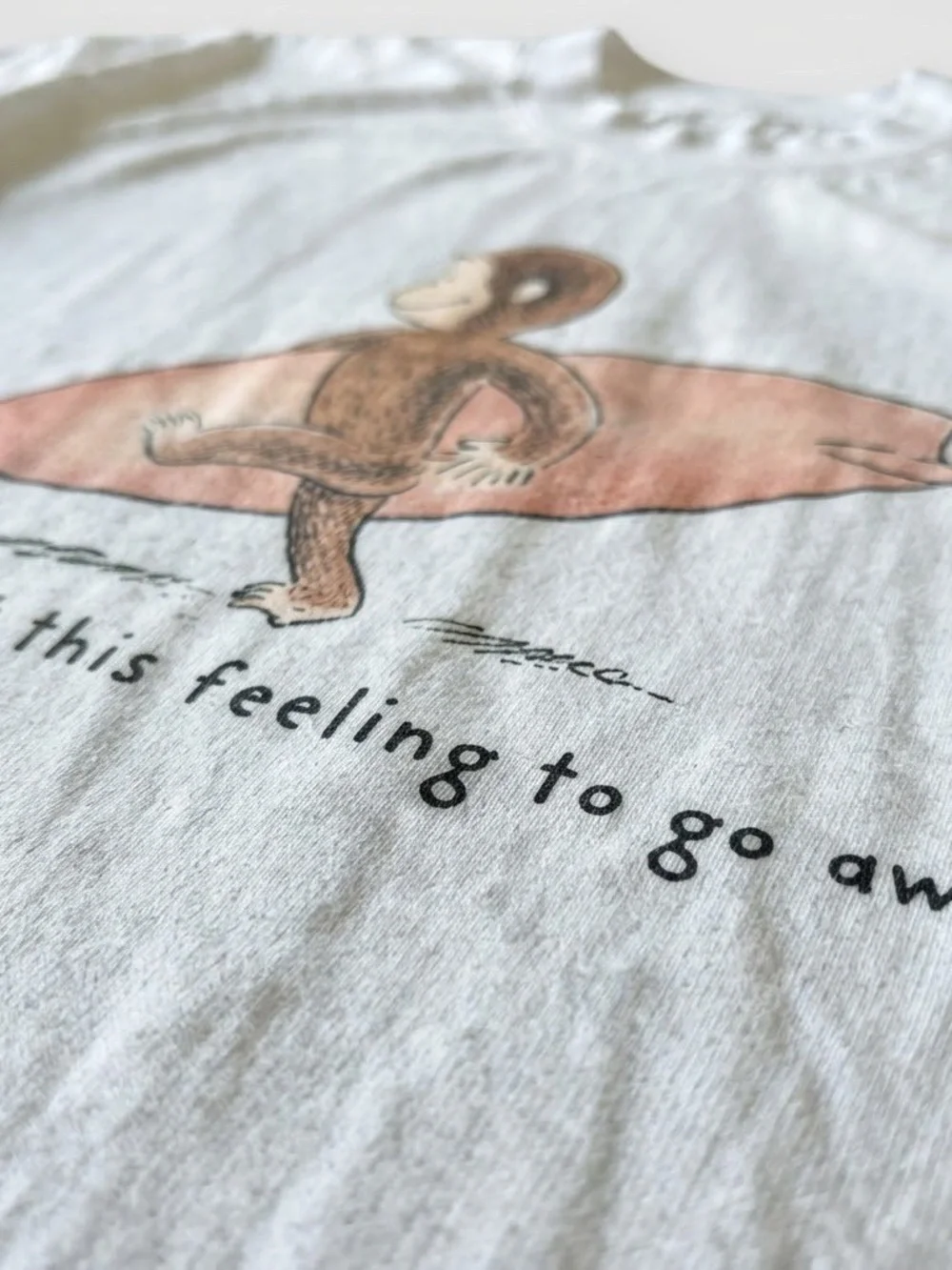 White Curious George Surf Graphic Tee - Men Swim